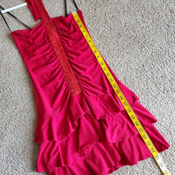 City Triangles - Red Sequins Halter Dress - Picture 5 of 6
